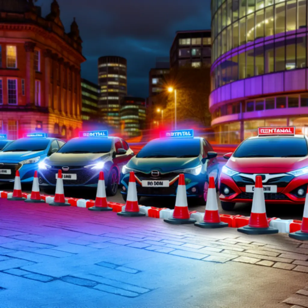 Selection of rental vehicles available across the UK